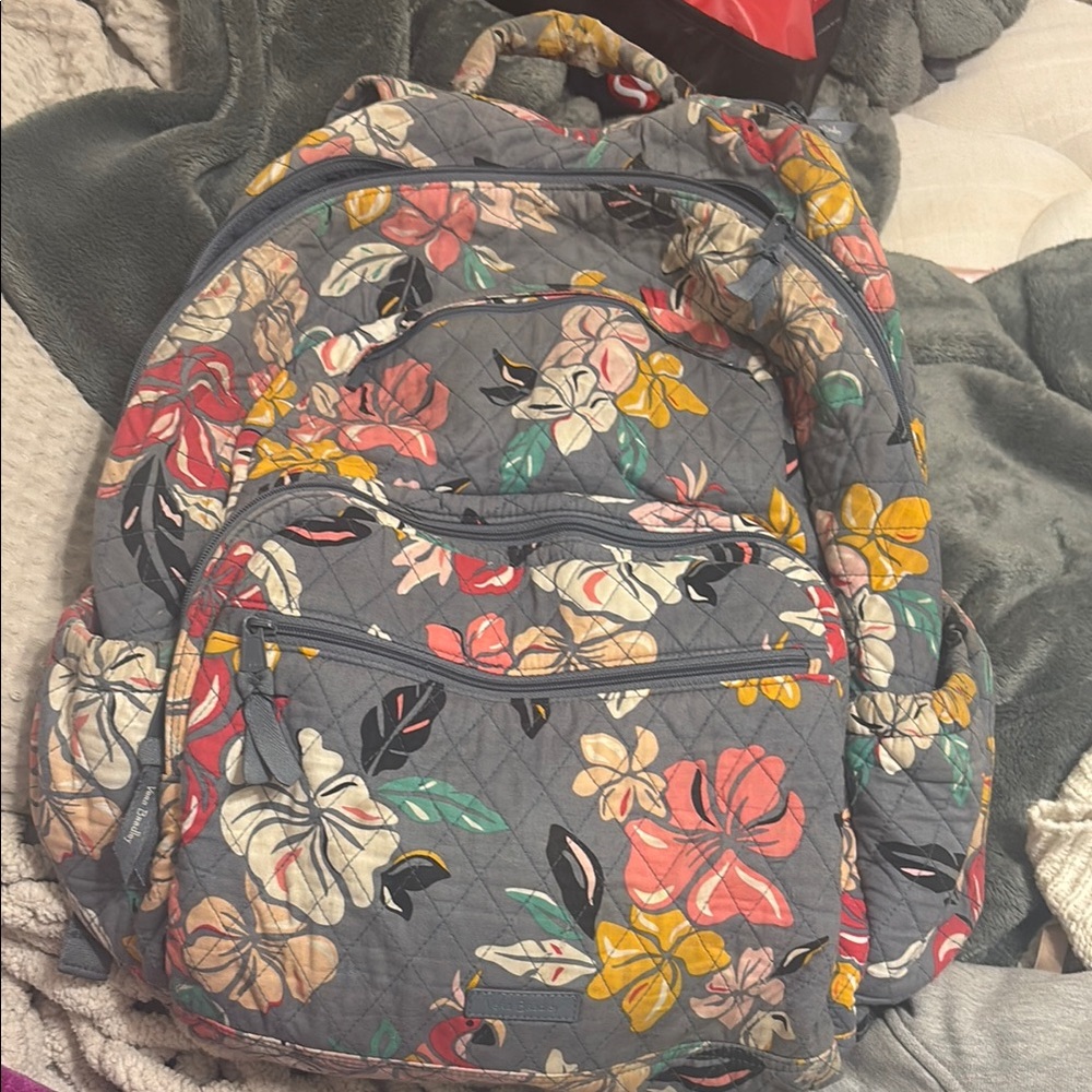 Floral Quilted Backpack Vera Bradley